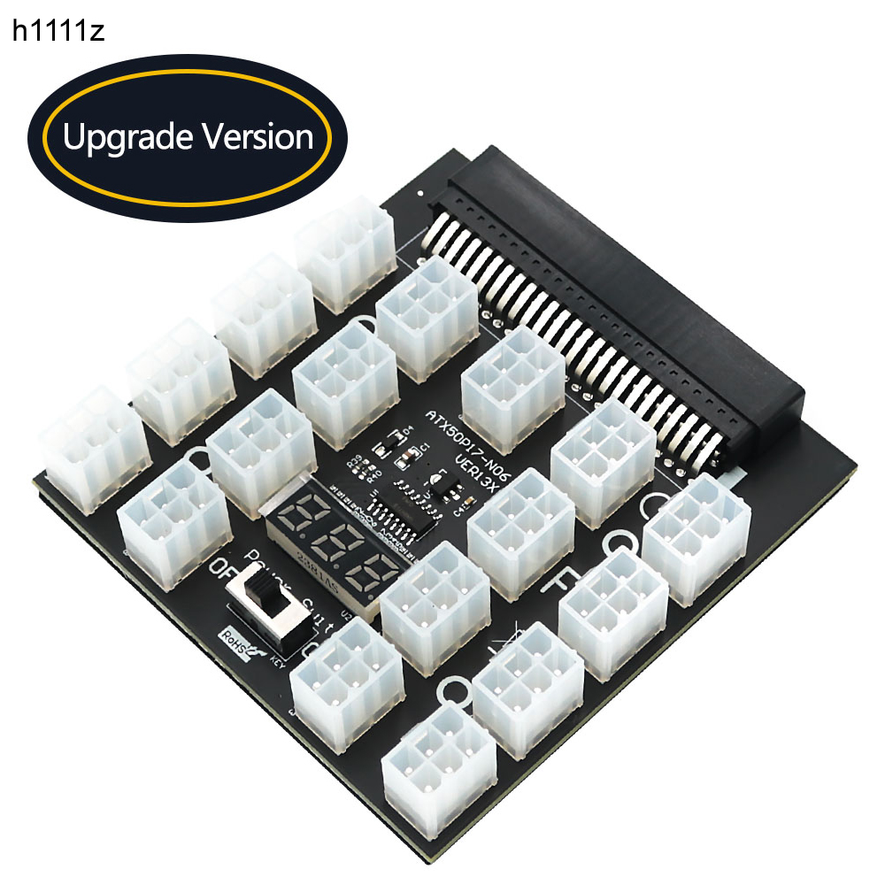 2400W Server Psu Breakout Board - PCI-E 12V 50Pin ATX 17 x